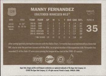 2002-03 Upper Deck Vintage #129 Manny Fernandez Back