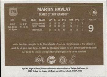2002-03 Upper Deck Vintage #178 Martin Havlat Back