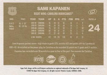 2002-03 Upper Deck Vintage #44 Sami Kapanen Back