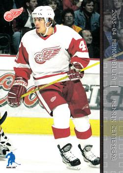 2003-04 Be a Player Memorabilia #30 Henrik Zetterberg Front