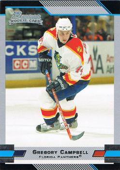 2003-04 Bowman Draft Picks and Prospects #134 Gregory Campbell Front