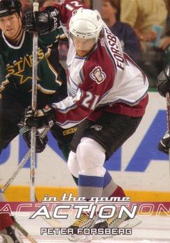 2003-04 In The Game Action #118 Peter Forsberg Front