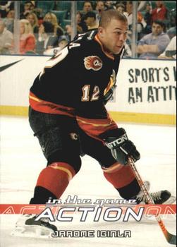 2003-04 In The Game Action #38 Jarome Iginla Front