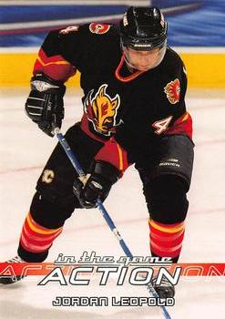 2003-04 In The Game Action #48 Jordan Leopold Front