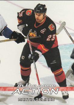 2003-04 In The Game Action #57 Martin Gelinas Front
