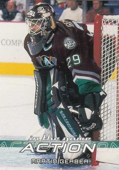 2003-04 In The Game Action #58 Martin Gerber Front