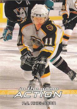 2003-04 In The Game Action #79 P.J. Axelsson Front