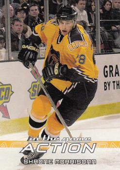 2003-04 In The Game Action #85 Shaone Morrisonn Front
