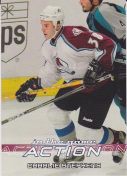 2003-04 In The Game Action #134 Charlie Stephens Front