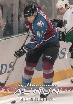 2003-04 In The Game Action #156 Martin Skoula Front
