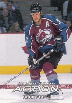 2003-04 In The Game Action #195 Adam Foote Front