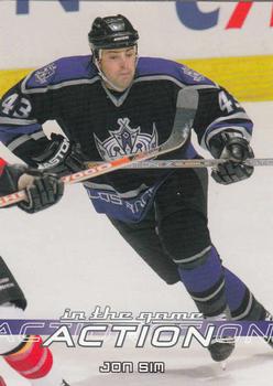 2003-04 In The Game Action #262 Jon Sim Front