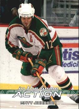 2003-04 In The Game Action #294 Matt Johnson Front