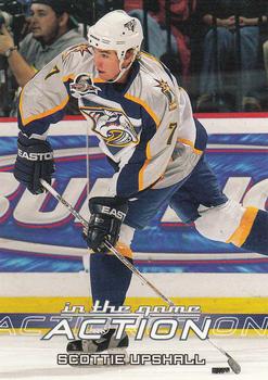 2003-04 In The Game Action #384 Scottie Upshall Front