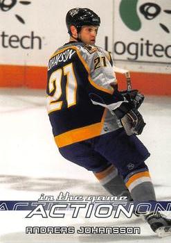 2003-04 In The Game Action #395 Andreas Johansson Front