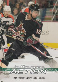 2003-04 In The Game Action #402 Radoslav Suchy Front