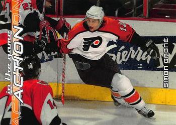 2003-04 In The Game Action #431 Simon Gagne Front