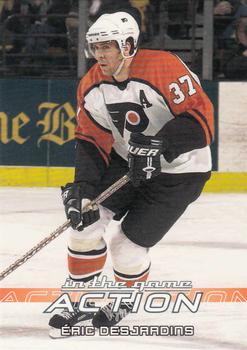 2003-04 In The Game Action #466 Eric Desjardins Front