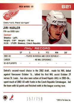 2003-04 In The Game Action #621 Jiri Hudler Back