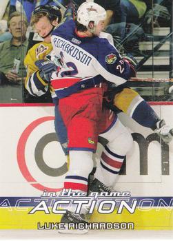 2003-04 In The Game Action #161 Luke Richardson Front