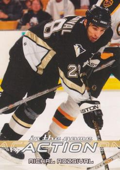 2003-04 In The Game Action #420 Michal Rozsival Front