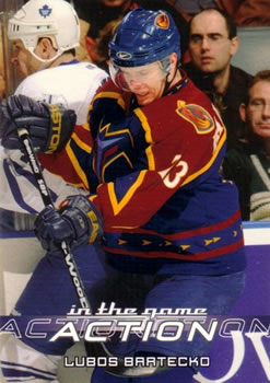 2003-04 In The Game Action #53 Lubos Bartecko Front