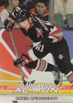 2003-04 In The Game Action #74 Maxim Afinogenov Front