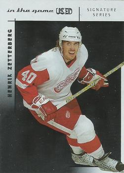 2003-04 In The Game Used Signature Series #14 Henrik Zetterberg Front