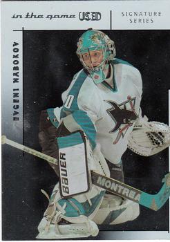 2003-04 In The Game Used Signature Series #88 Evgeni Nabokov Front