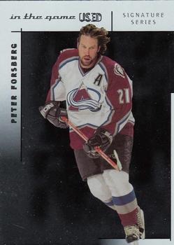 2003-04 In The Game Used Signature Series #99 Peter Forsberg Front