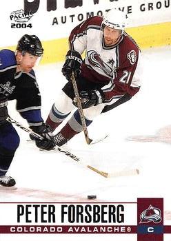 2003-04 Pacific #83 Peter Forsberg Front