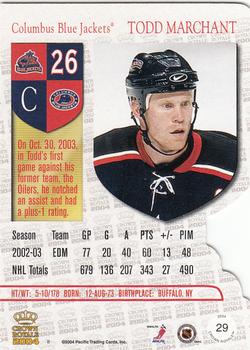 2003-04 Pacific Crown Royale #29 Todd Marchant Back