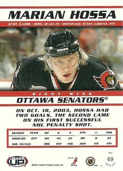 2003-04 Pacific Heads Up #69 Marian Hossa Back