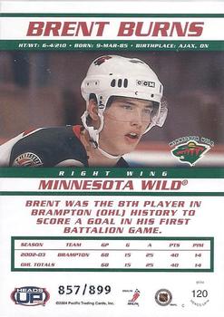 2003-04 Pacific Heads Up #120 Brent Burns Back