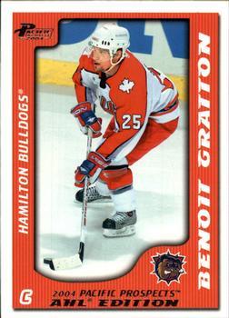 2003-04 Pacific Prospects AHL #28 Benoit Gratton Front