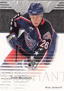 2003-04 SP Authentic #25 Todd Marchant Front