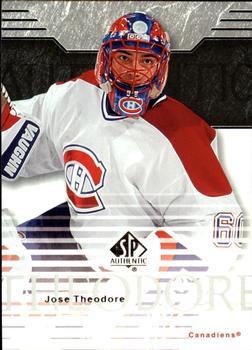 2003-04 SP Authentic #45 Jose Theodore Front