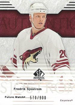 2003-04 SP Authentic #116 Fredrik Sjostrom Front