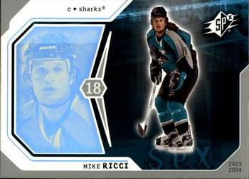 2003-04 SPx #82 Mike Ricci Front