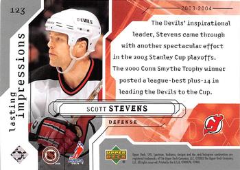 2003-04 SPx #123 Scott Stevens Back