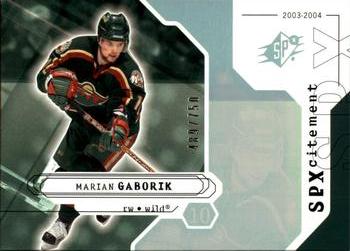 2003-04 SPx #132 Marian Gaborik Front