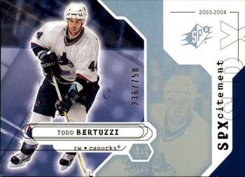 2003-04 SPx #137 Todd Bertuzzi Front