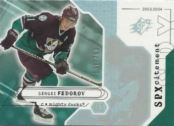 2003-04 SPx #138 Sergei Fedorov Front