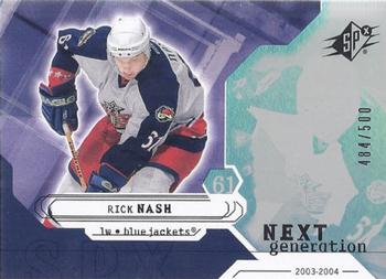2003-04 SPx #161 Rick Nash Front