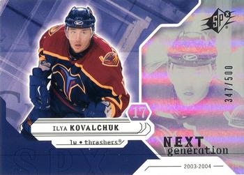 2003-04 SPx #173 Ilya Kovalchuk Front