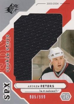 2003-04 SPx #204 Andrew Peters Front