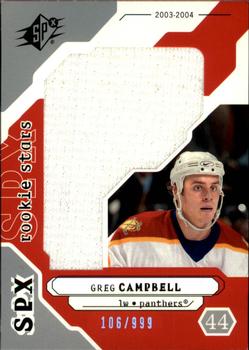 2003-04 SPx #205 Gregory Campbell Front