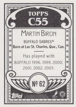 2003-04 Topps C55 #62 Martin Biron Back