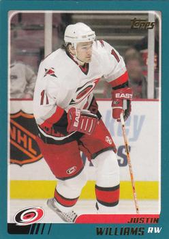2003-04 Topps Traded & Rookies #TT5 Justin Williams Front