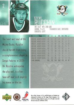 2003-04 Upper Deck #2 Steve Rucchin Back